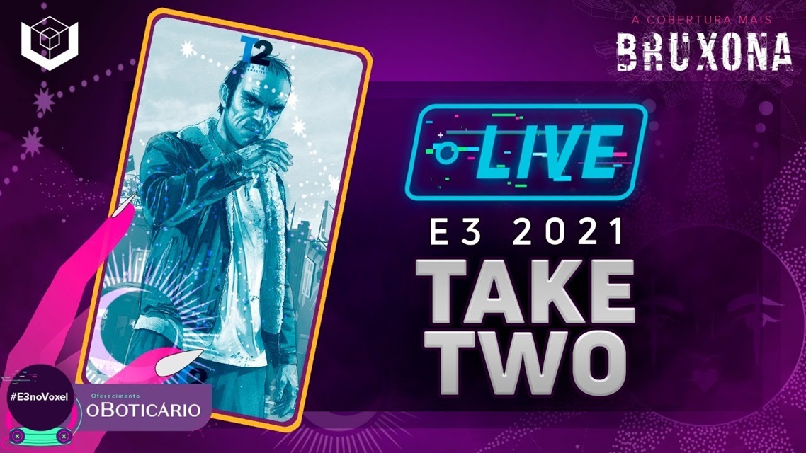 Imagem de: E3 2021: venha conferir a live da Take Two no Voxel!