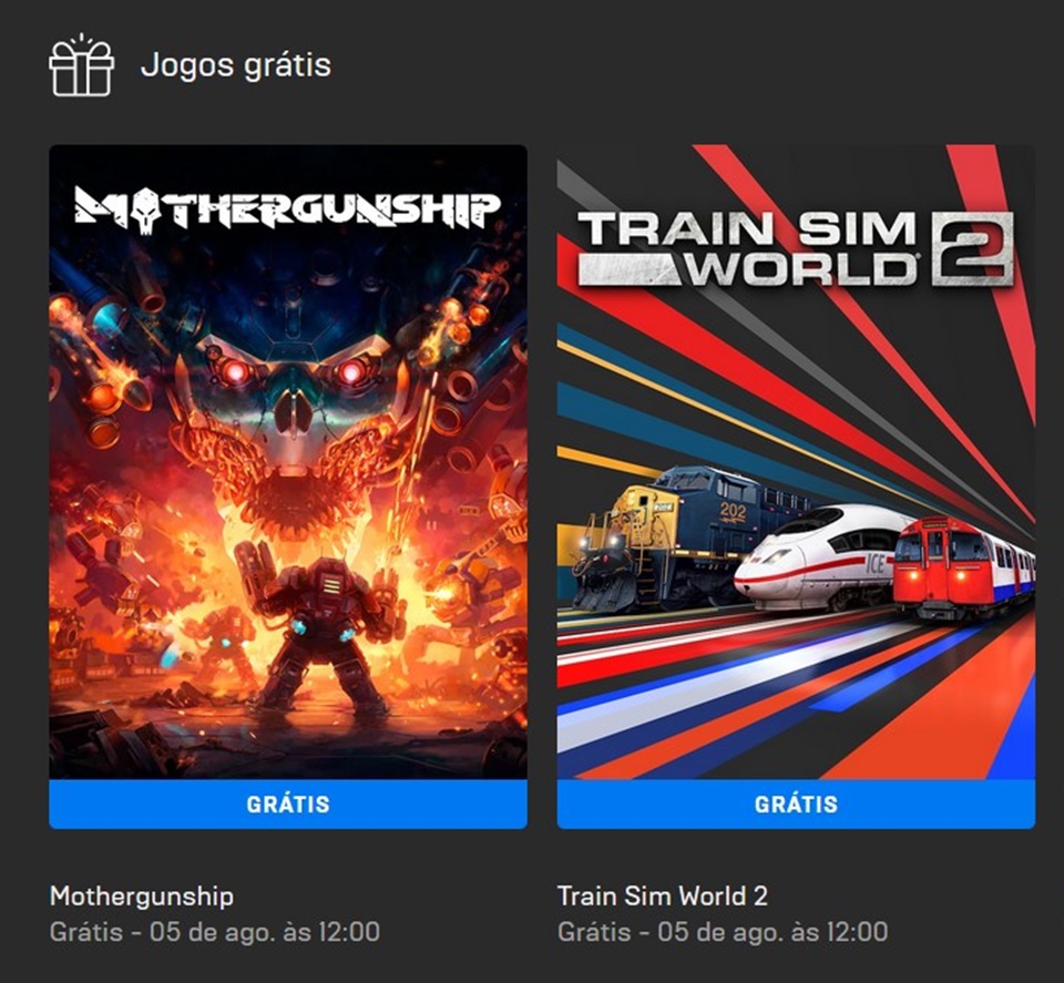 Imagem de: Mothergunship e Train Sim World 2 estão grátis na Epic Games para PC