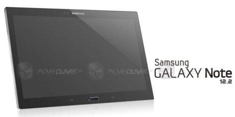 Imagem de Tablet Galaxy Note 12.2 surge em suposta imagem oficial no site TecMundo