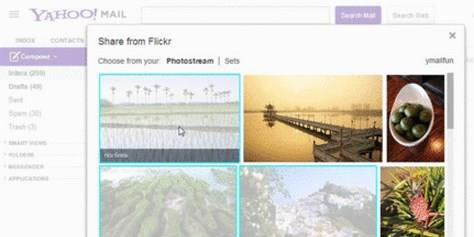 Imagem de Yahoo! Mail passa a permitir o carregamento de imagens direto do Flickr no site TecMundo