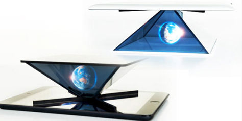 Imagem de Conheça o aparelho capaz de transformar tablets em projetores de hologramas no site TecMundo