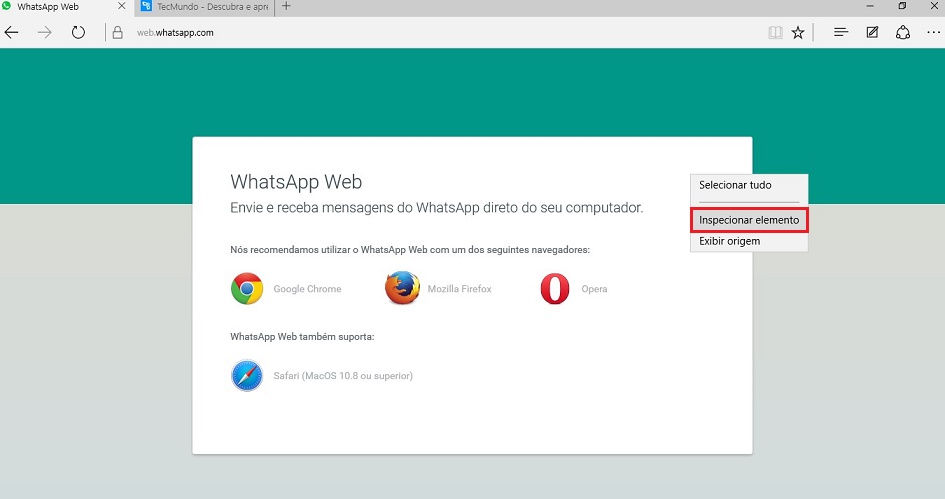 Windows 10 Veja Como Usar O Whatsapp No Microsoft Edge Tecmundo 7436