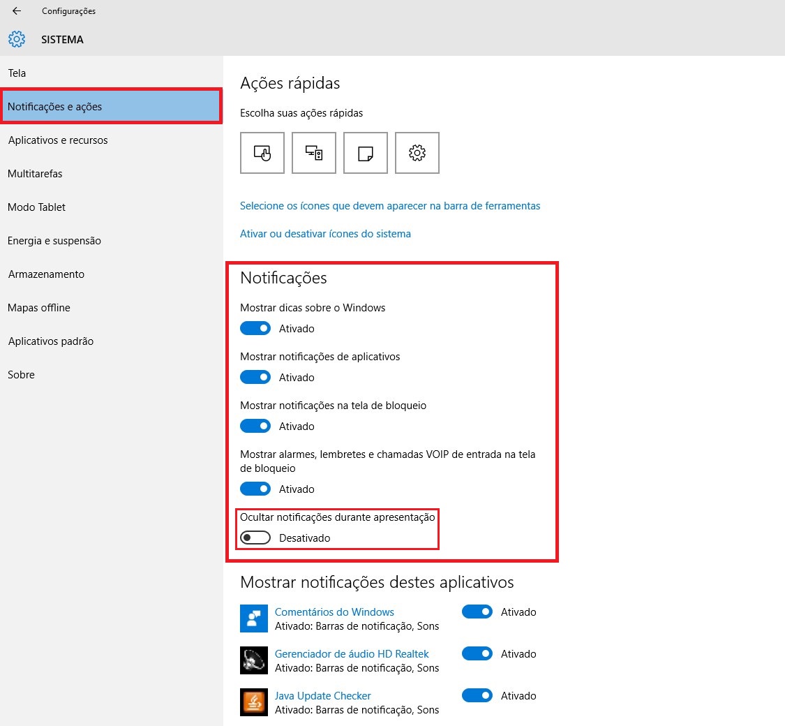 Windows 10 Como Desativar As Notificações De Tela Tecmundo 0541