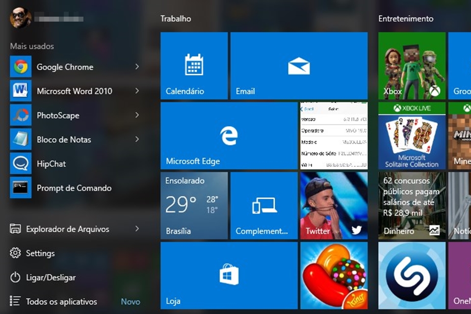 Imagem de Windows 10: como reduzir a exibição de propagandas e apps no Menu Iniciar no tecmundo