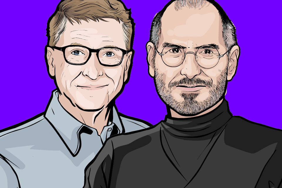 Imagem de Mega Curioso apresenta: Bill Gates vs. Steve Jobs, quem ganha essa batalha? no tecmundo