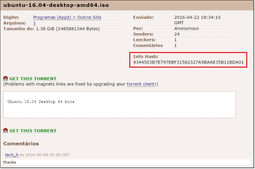 Download Torrent Via Info Hash