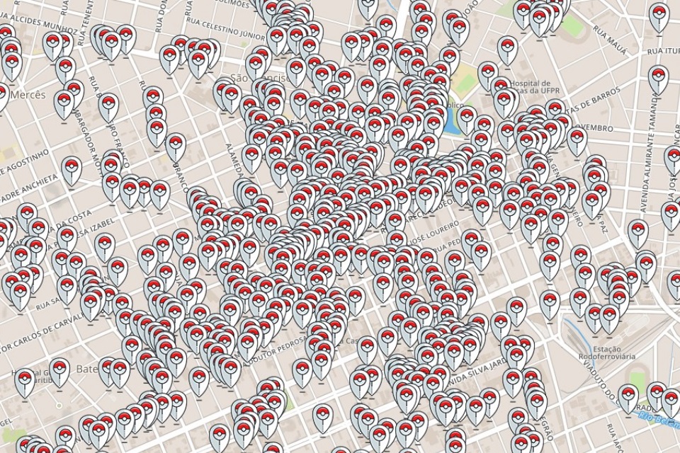 Imagem de Pokémon GO: veja mapa com as PokéStops em várias cidades do Brasil no tecmundo