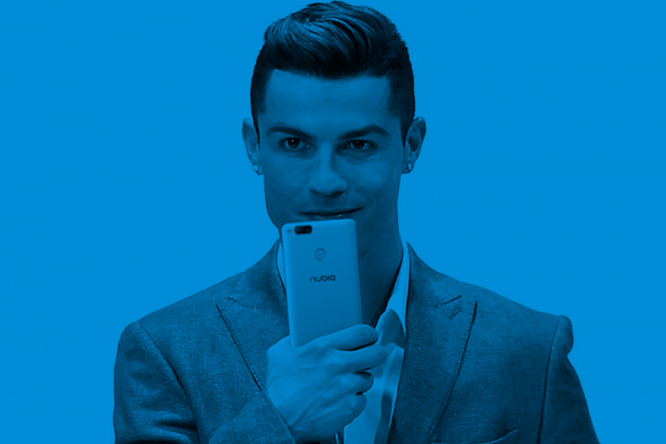 Imagem de Cristiano Ronaldo mostra o ZTE nubia Z17 antes da sua revelação oficial no tecmundo