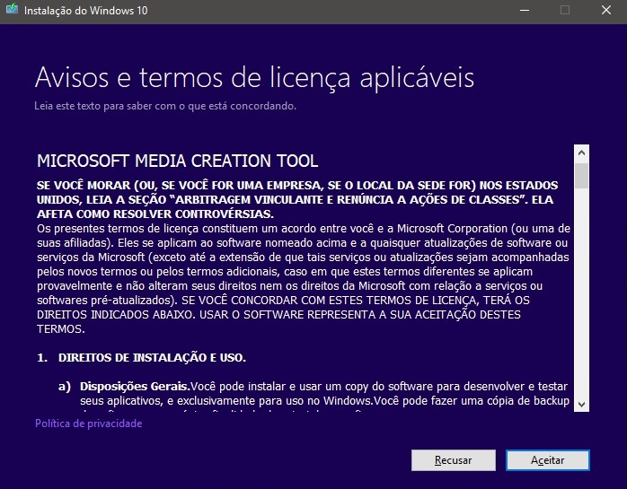 Saiba aqui como instalar o sistema gratuito da Microsoft “Windows 10” em um pen drive