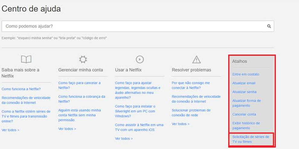 Netflix tem página para enviar sugestões de títulos