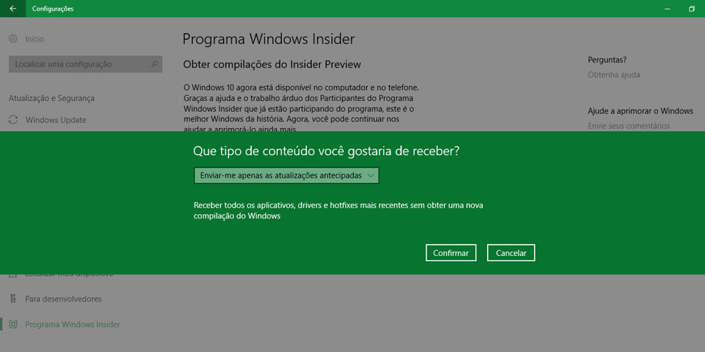 Como instalar atualização do Spring Creators do Windows 10 2-10154155182269
