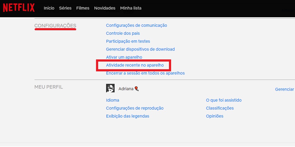 Como ver histórico da Netflix e descobrir tudo que já foi assistido