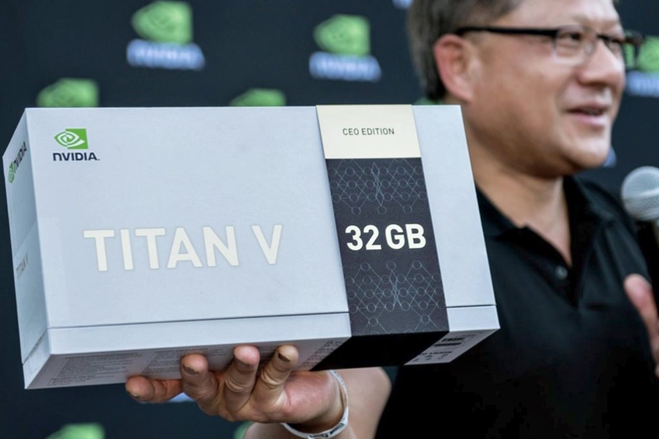 Imagem de CEO da Nvidia doa 20 placas Titan V com 32 GB VRAM para pesquisa de IA no tecmundo