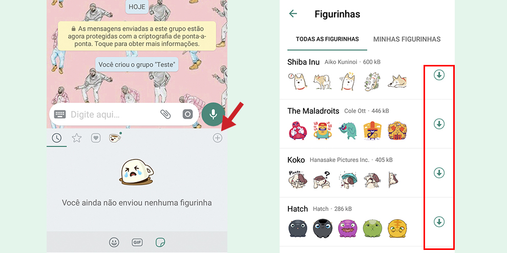 Como baixar figurinhas no whatsapp Como baixar e usar