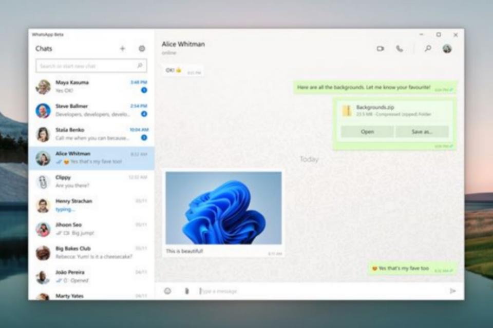 Imagem de WhatsApp para desktop ganha design ao estilo Windows 11 em beta no tecmundo